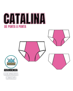 Catalina Bombacha de punta a punta Menstrual (XS-L) INTENSA